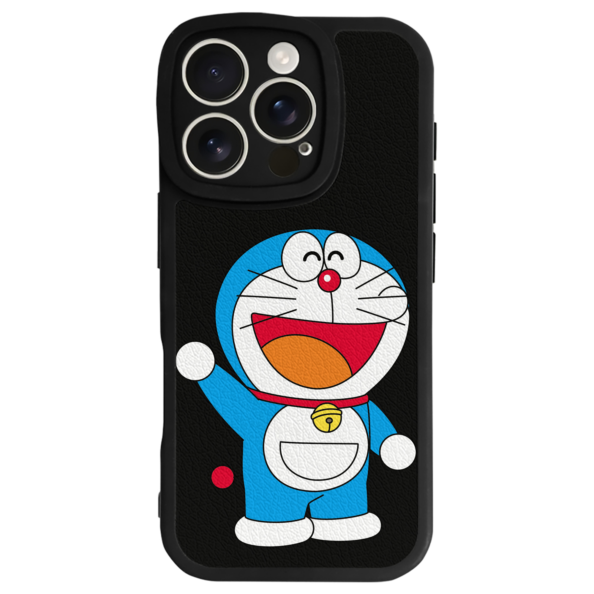（画像用） ドラえもん Doraemon 【iPhone 16シリーズ対応】シリコンスマホケース（レザー調） 材質：シリコン